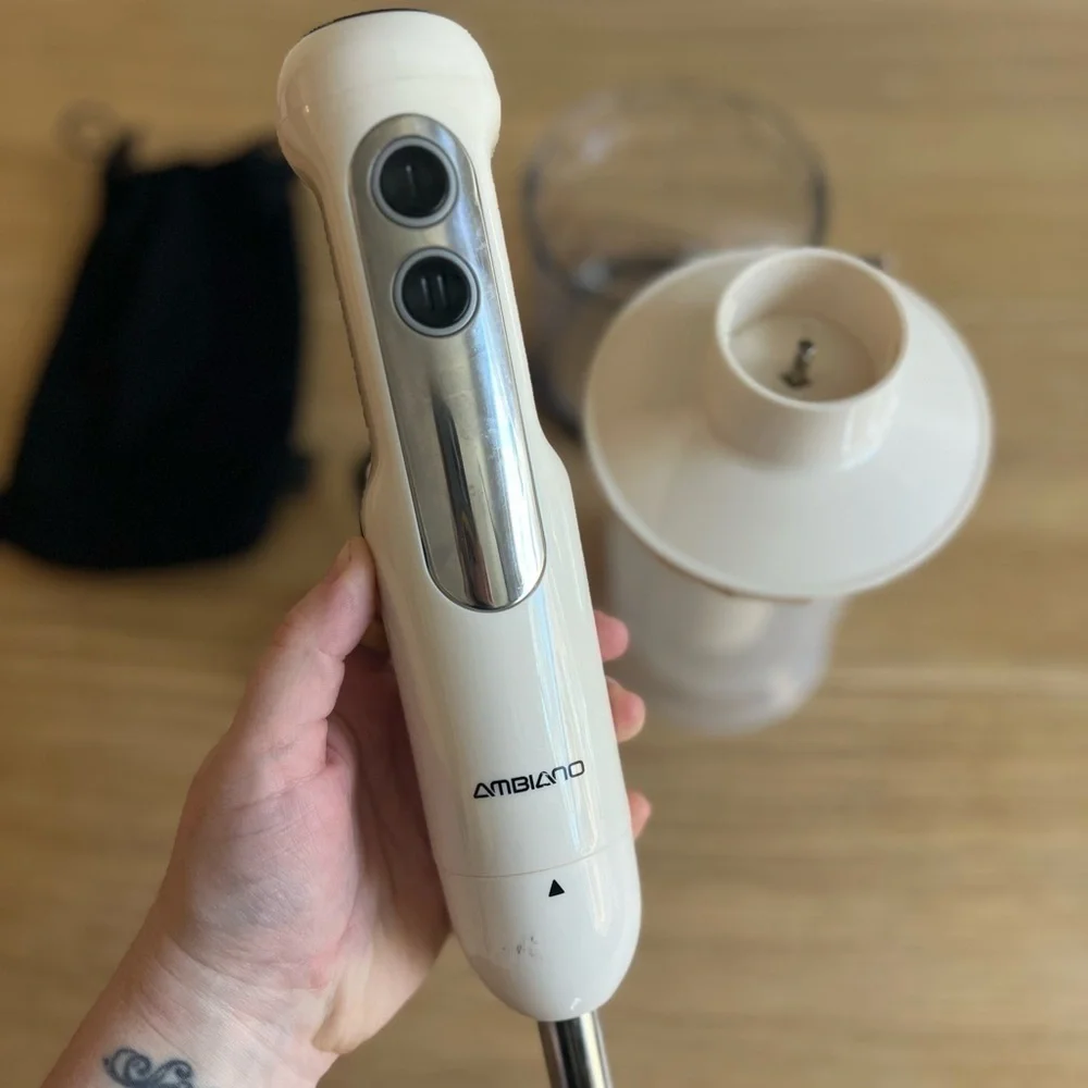 ALDI Ambiano Hand Blender Set – 180W, White, with Attachments
